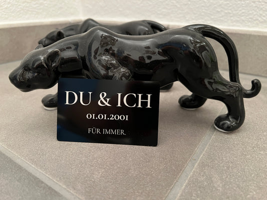 Du + Ich – Personalisierte Metallkarte