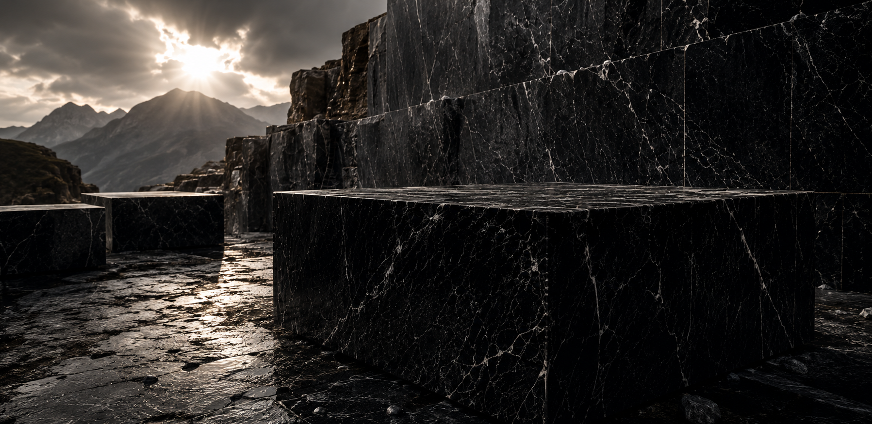 Natural marble sourced from stone quarries and transformed into timeless luxury objects by River & Root.