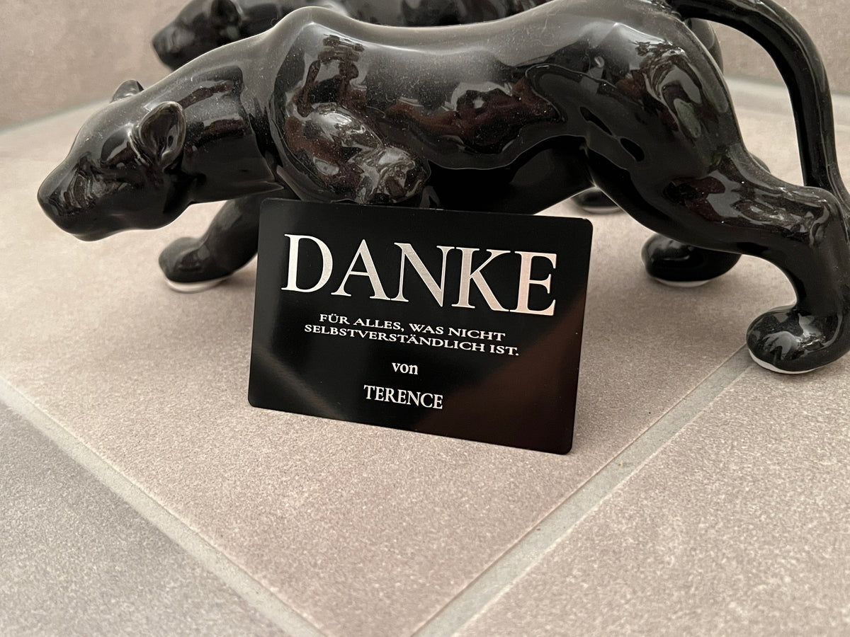 Danke – Personalisierte Metallkarte